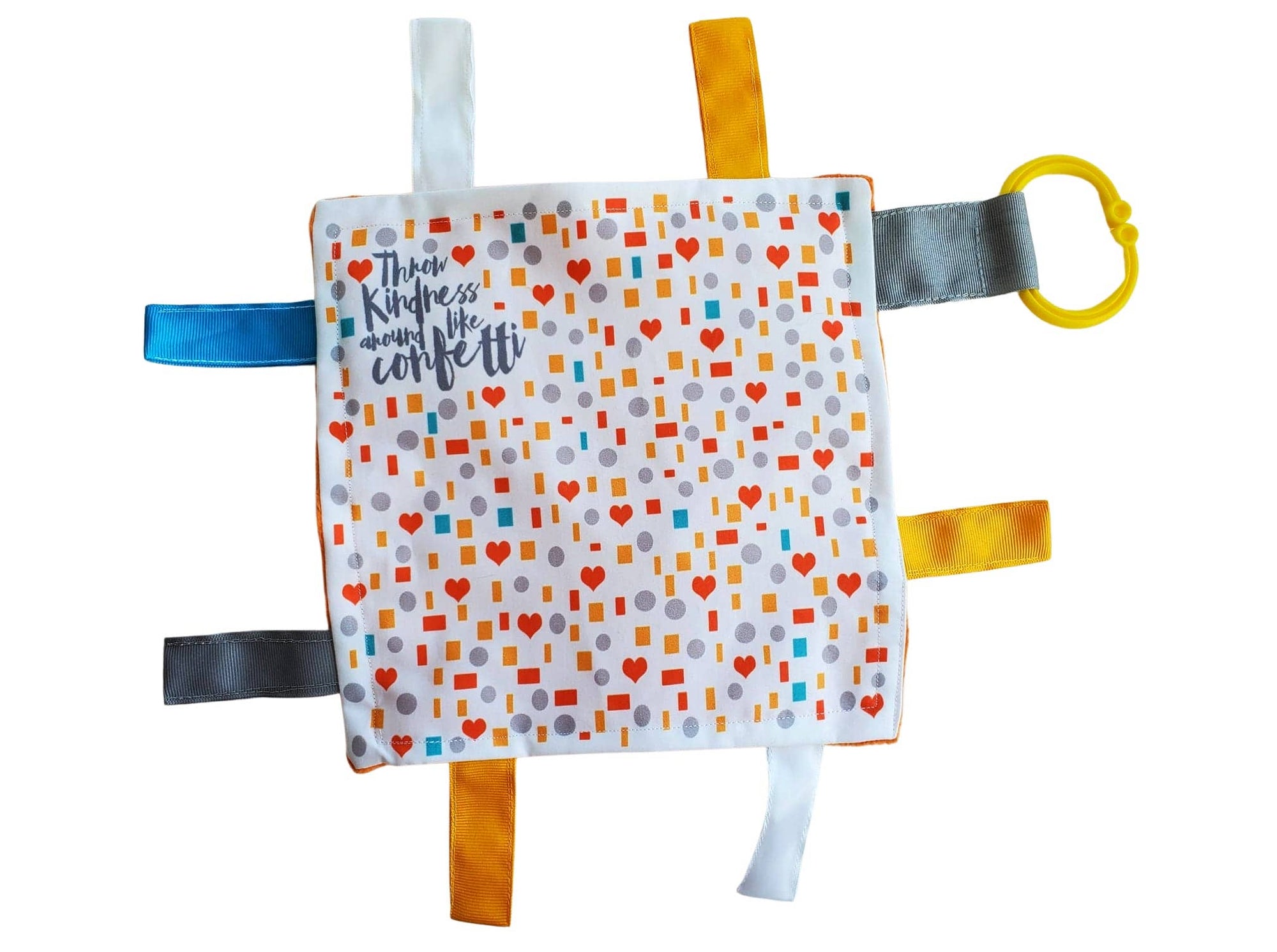 Baby Jack Crinkle Tag Square 8"x8" / Kindness Confetti