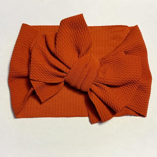 Sugar + Maple Big Bow Headwrap / Rust