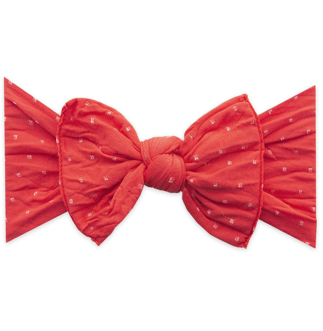 Baby Bling Patterned Knot Headband / Cherry Dot