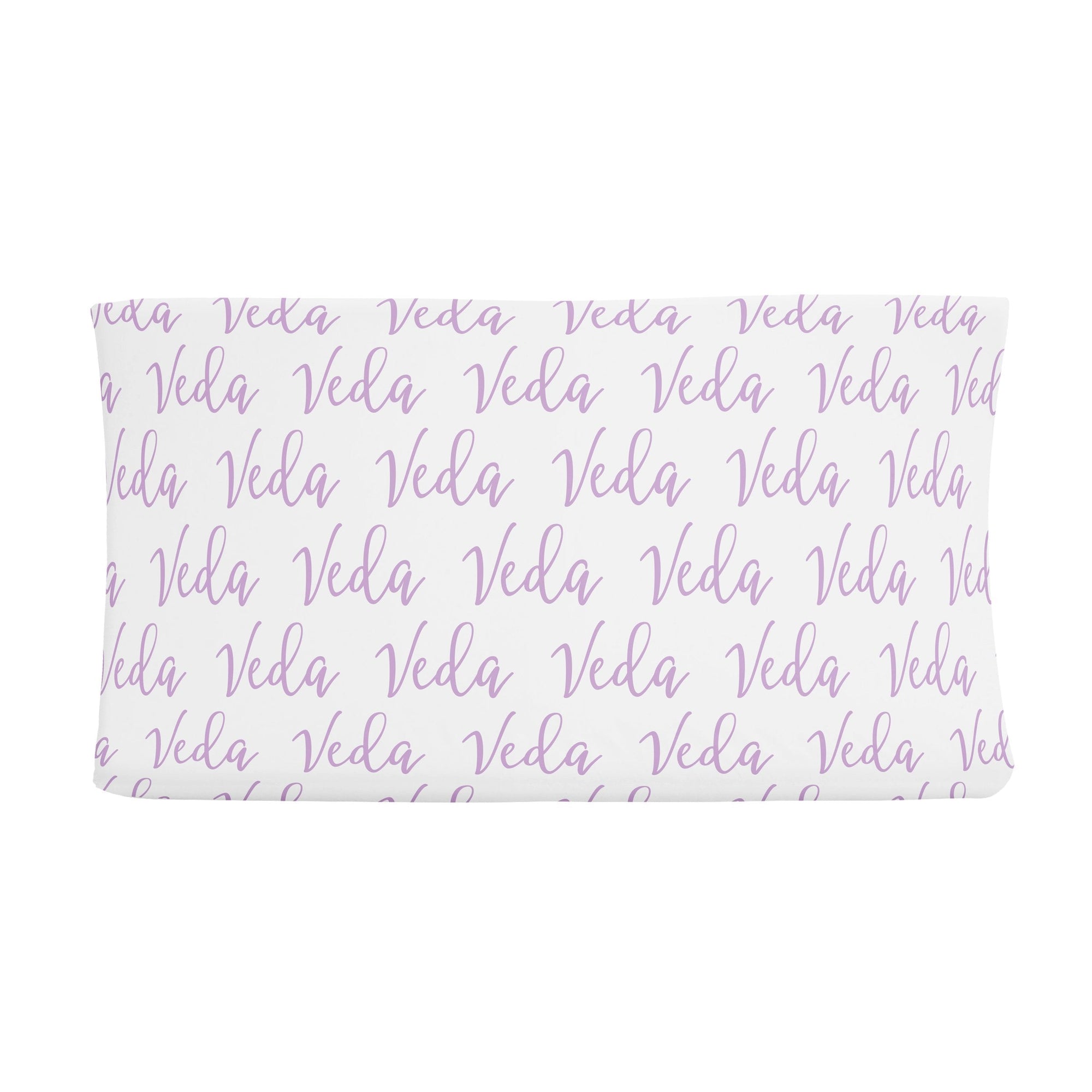 Sugar + Maple Personalized Changing Pad Cover | Repeating Name