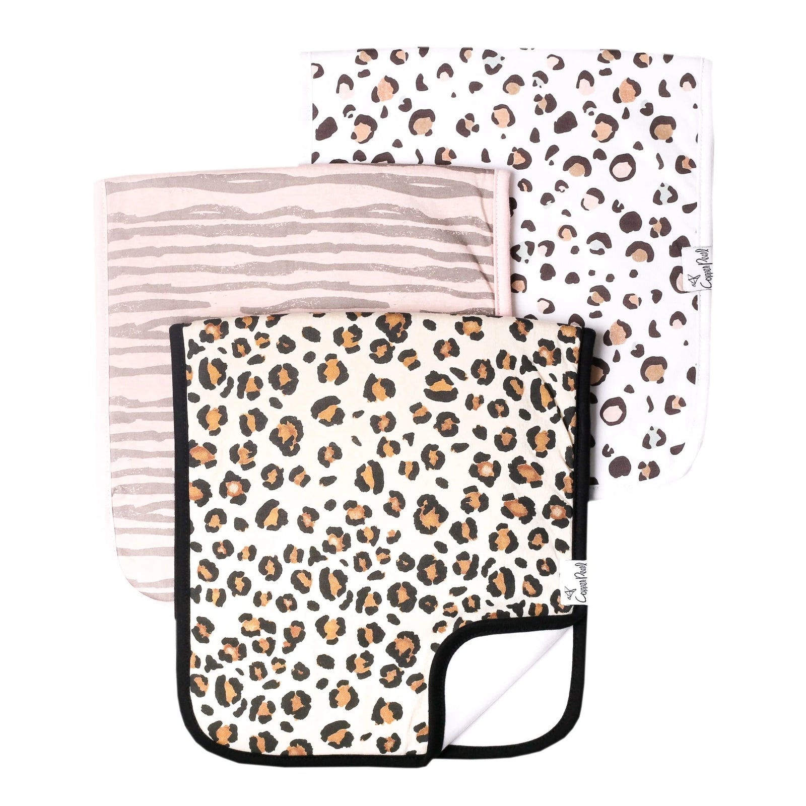 Copper Pearl Premium Burp Cloth Set / Zara