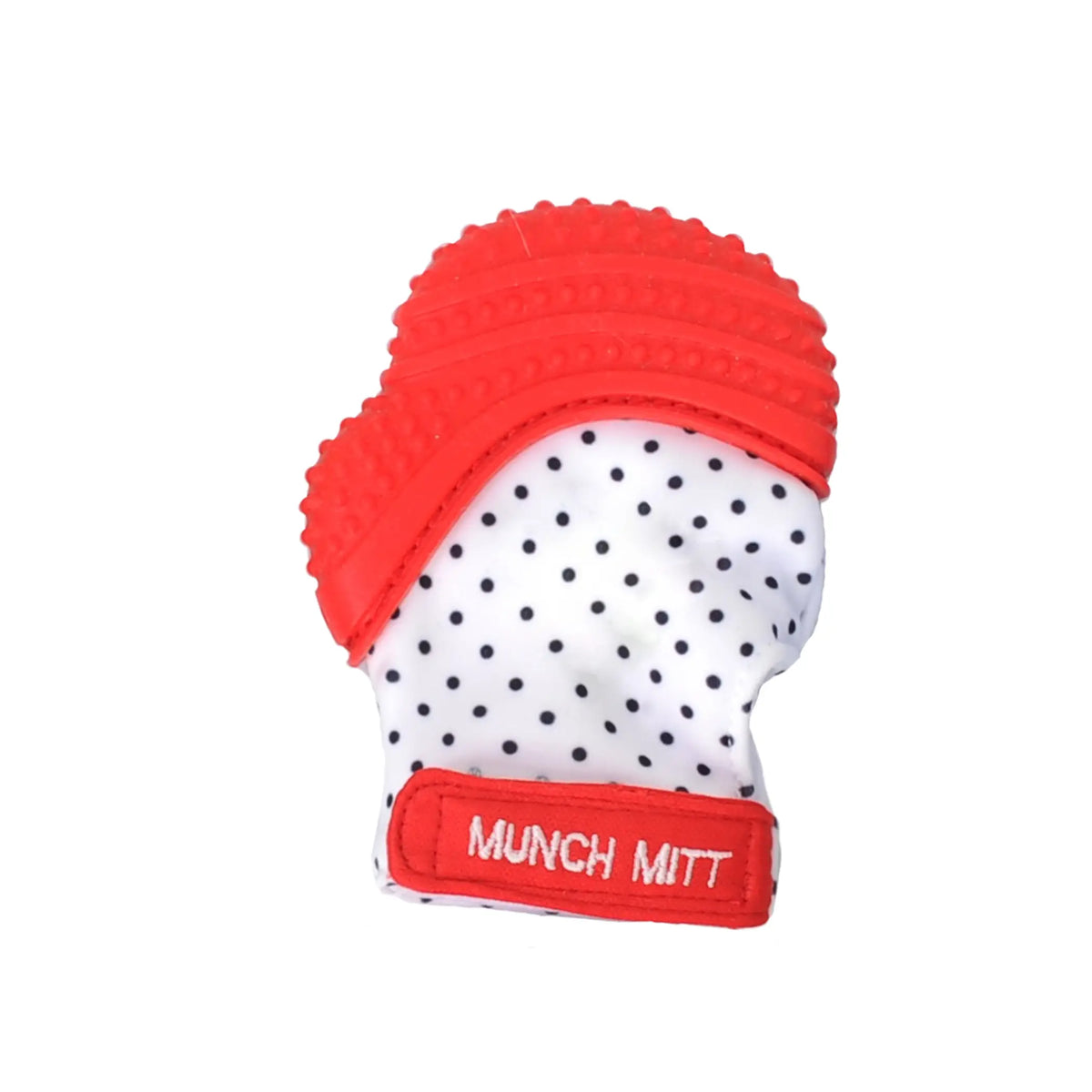 Munch Mitt / Red Polka Dots***