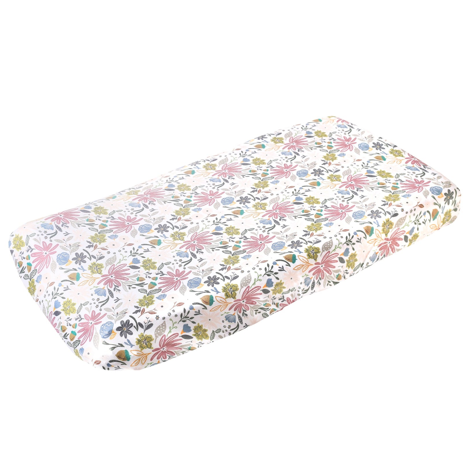 Copper Pearl Premium Knit Diaper Changing Pad Cover / Olive