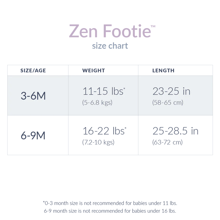 Nested Bean Zen Footie Pajama Classic