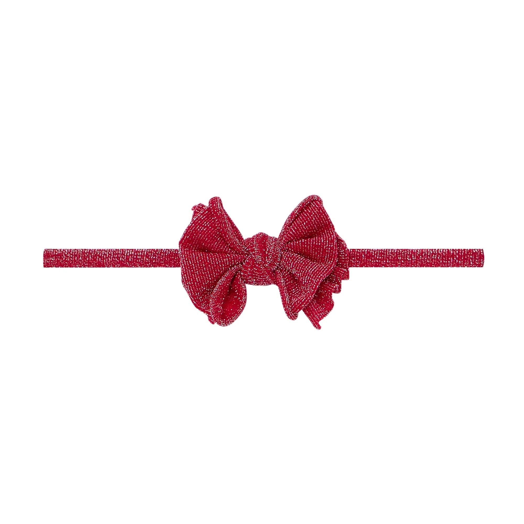 Baby Bling Metallic Baby Fab Skinny Headband / Red