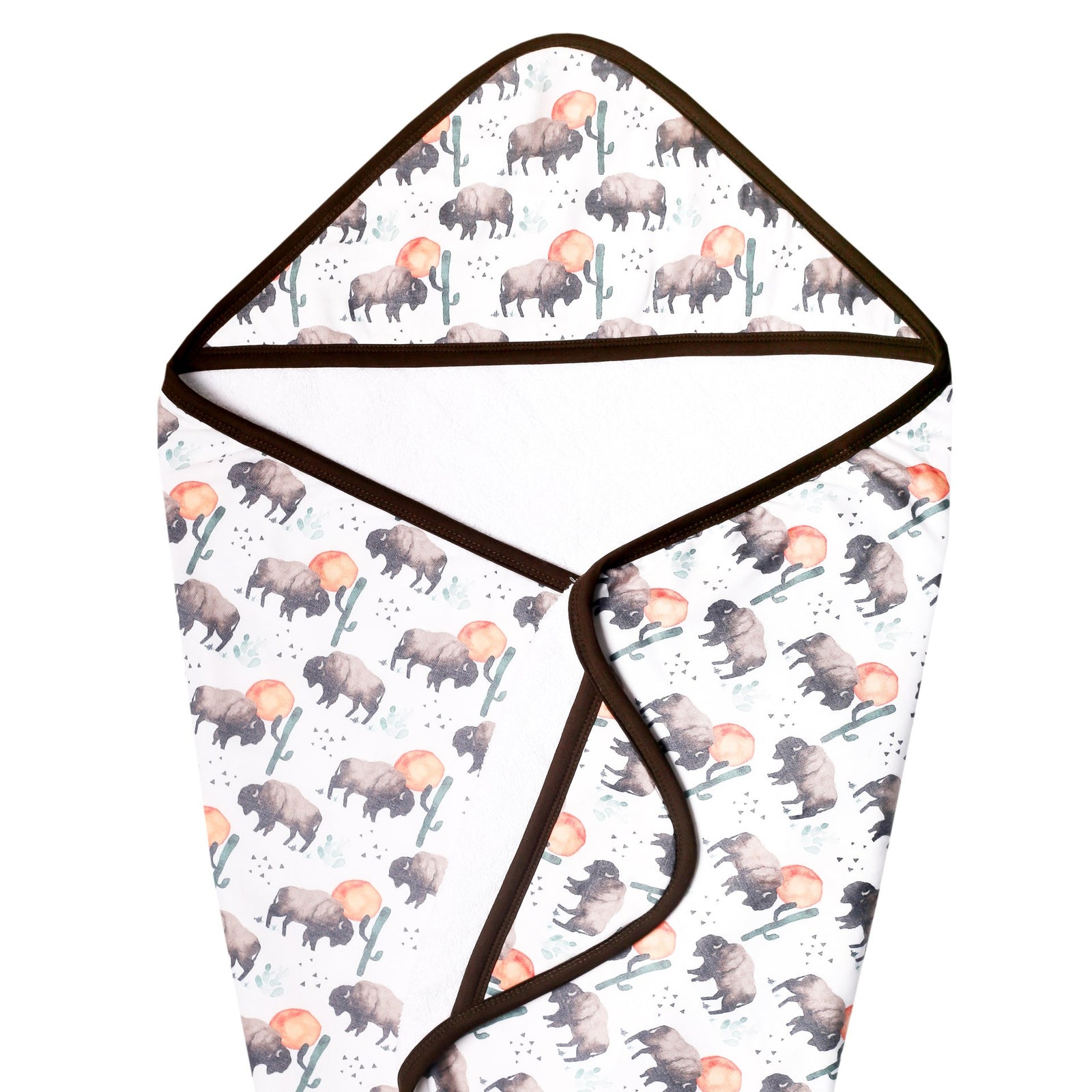 Copper Pearl Premium Knit Hooded Towel / Bison