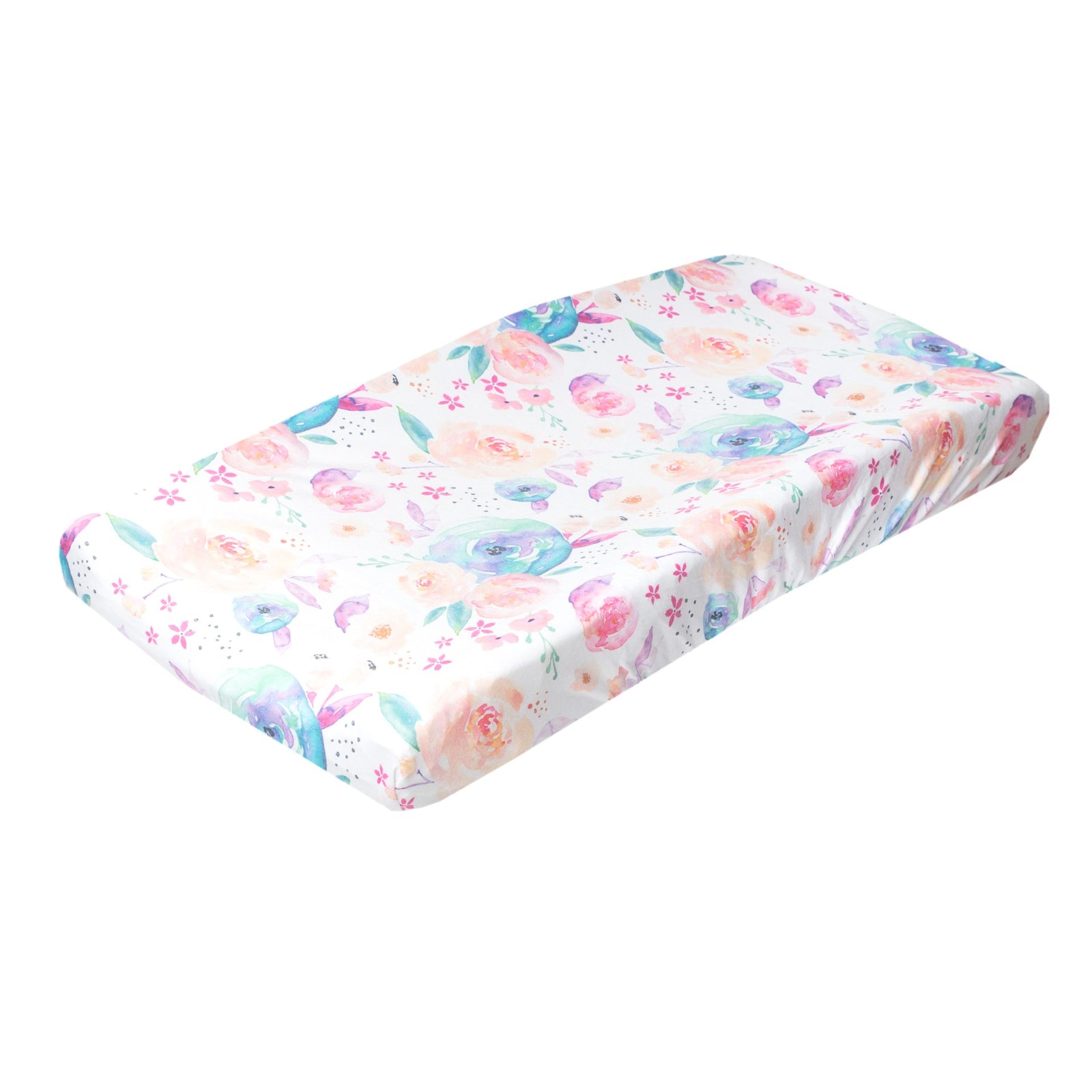 Copper Pearl Premium Knit Diaper Changing Pad Cover / Bloom