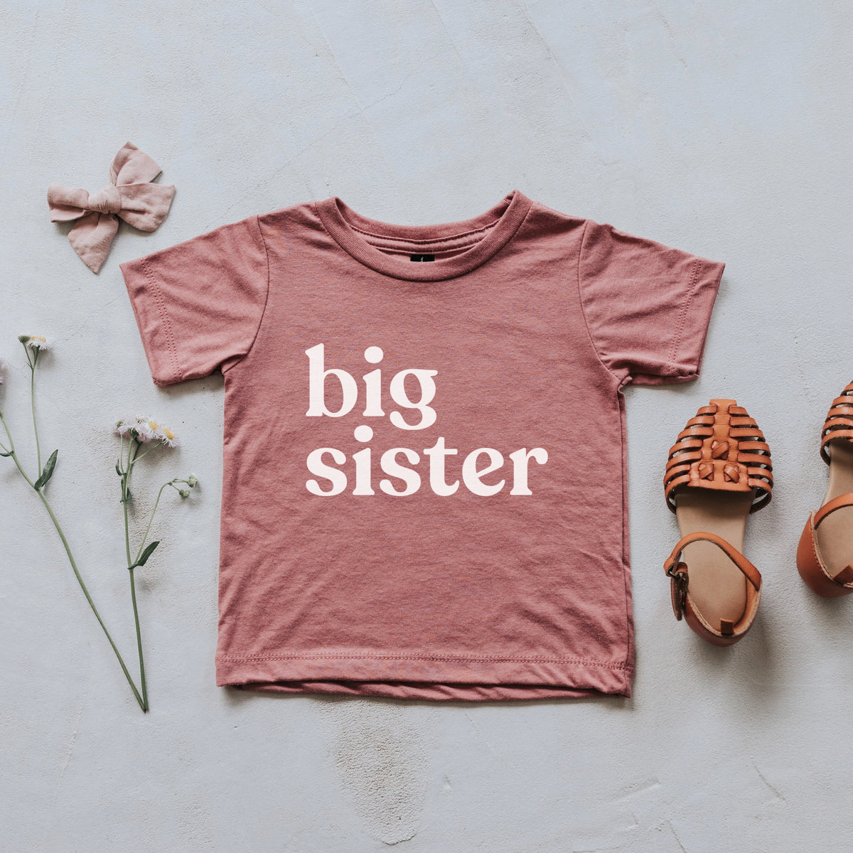 Mauve Big Sister Tee