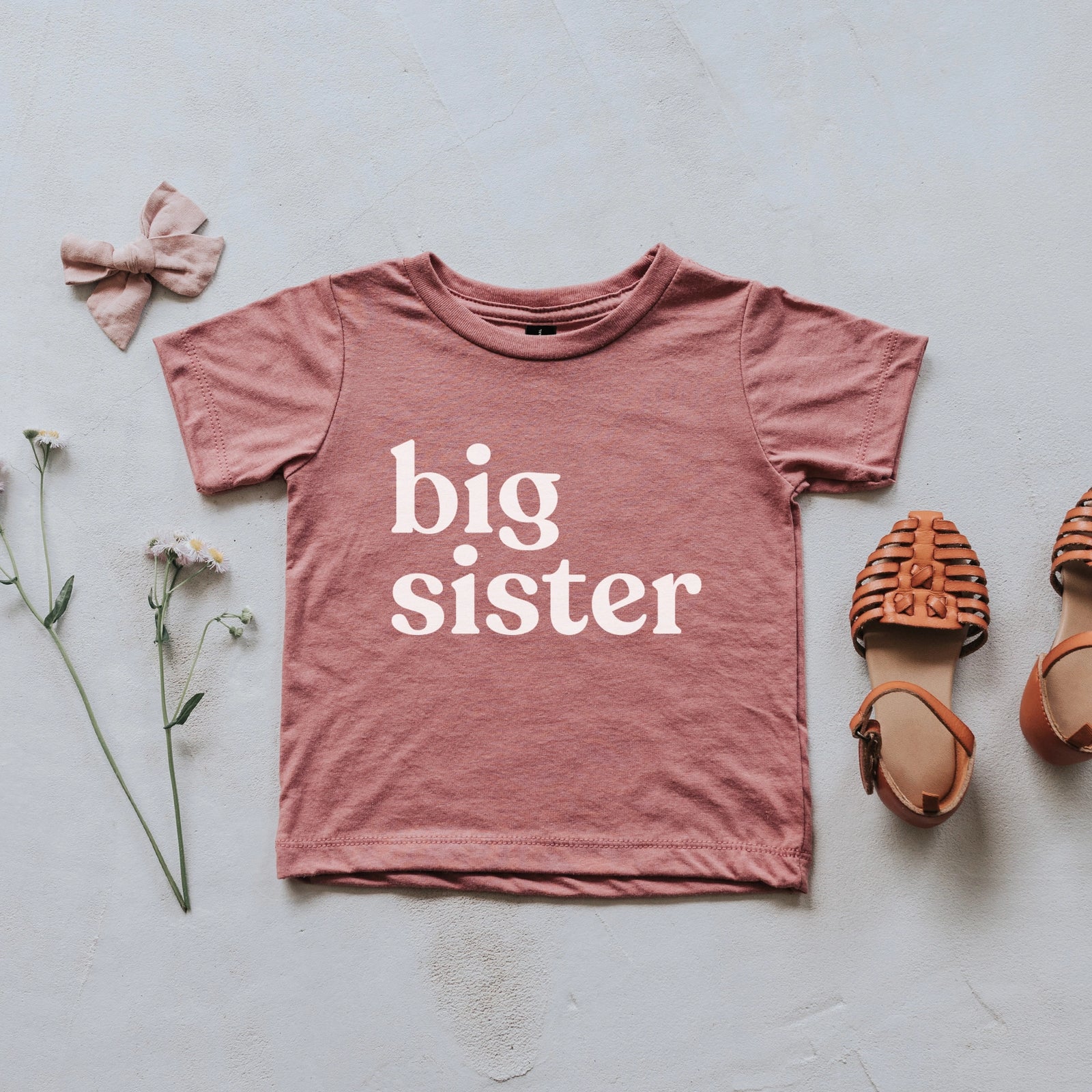 Mauve Big Sister Tee