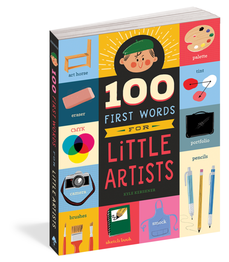 100 First Words for Little Artists Board Book