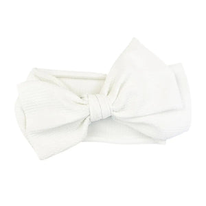 Baby Wisp Lana Bow Headband / White