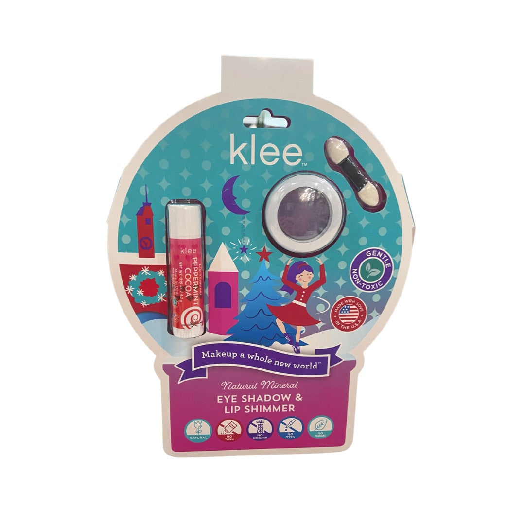 Klee Naturals Holiday Eye Shadow & Lip Shimmer Duo / Snowglobe Twinkle