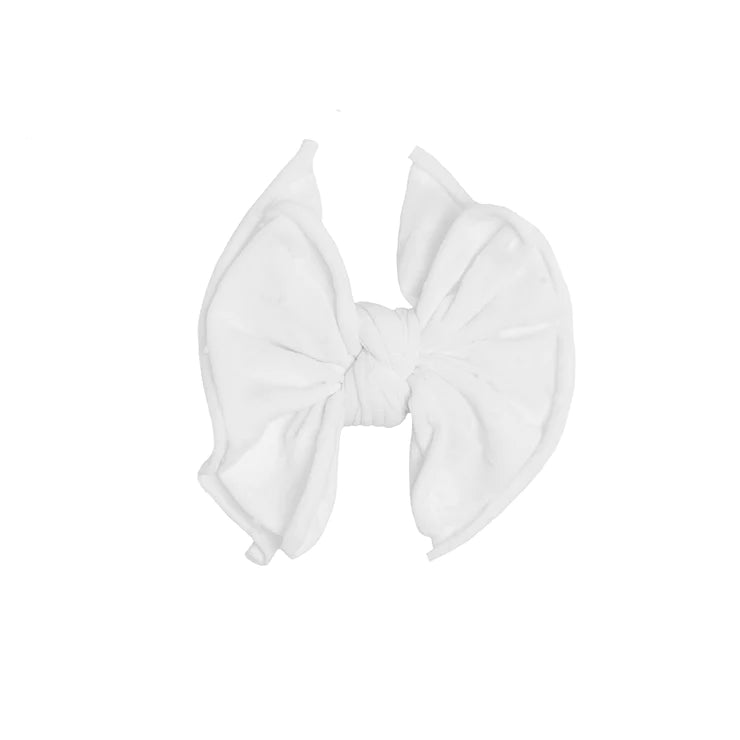 Baby Bling SHAB-BOW-LOUS Clip / White Dot