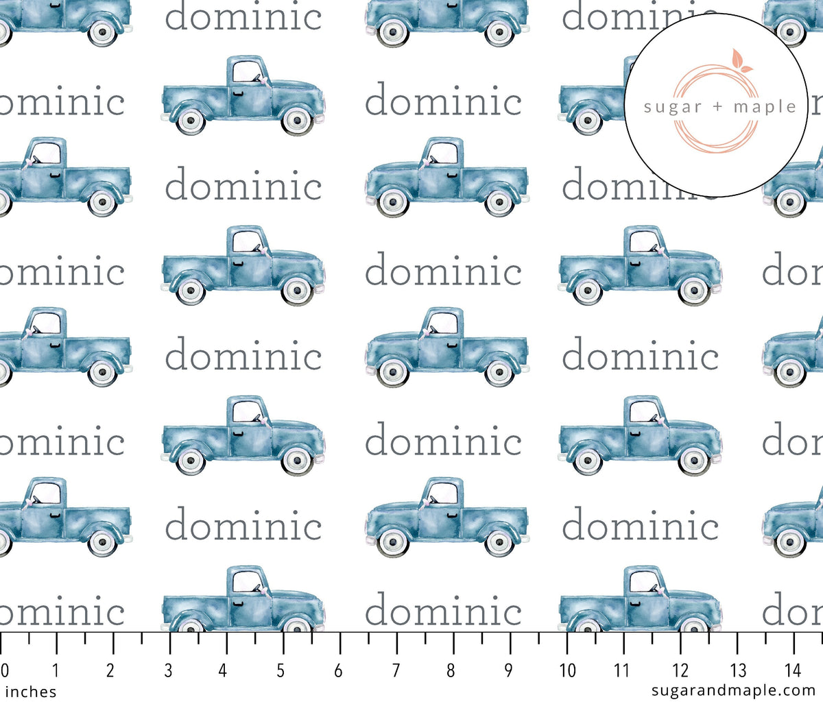 Plush Minky Fleece Personalized Blanket | Trucks