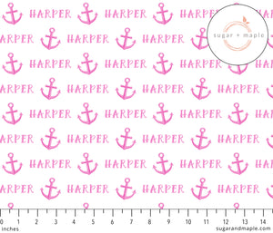 Sugar + Maple Personalized Stretchy Blanket | Anchor Pink