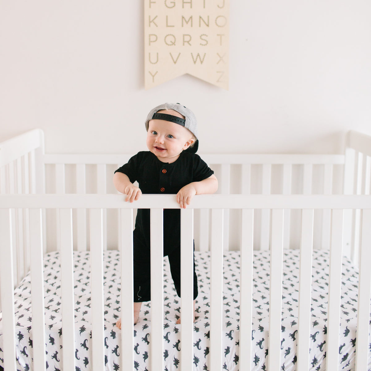 Copper Pearl Premium Knit Fitted Crib Sheet / Wild
