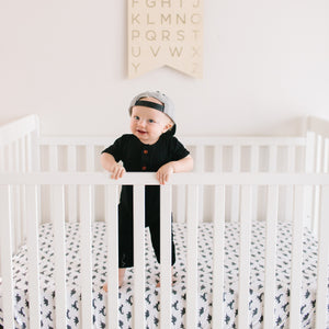 Copper Pearl Premium Knit Fitted Crib Sheet / Wild