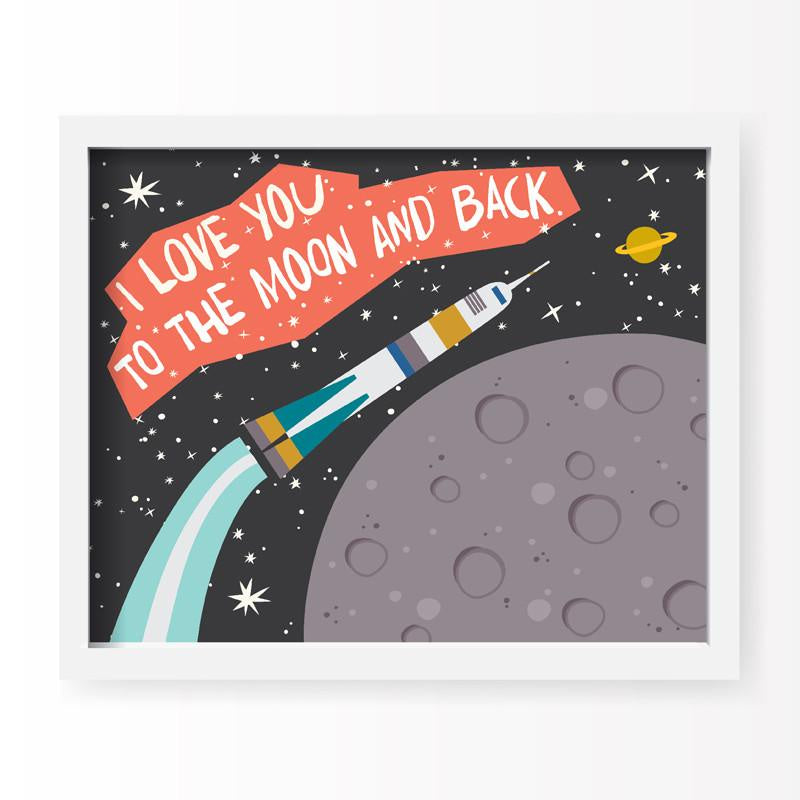 Lucy Darling Art Print (11"x14") / Rocket To The Moon***