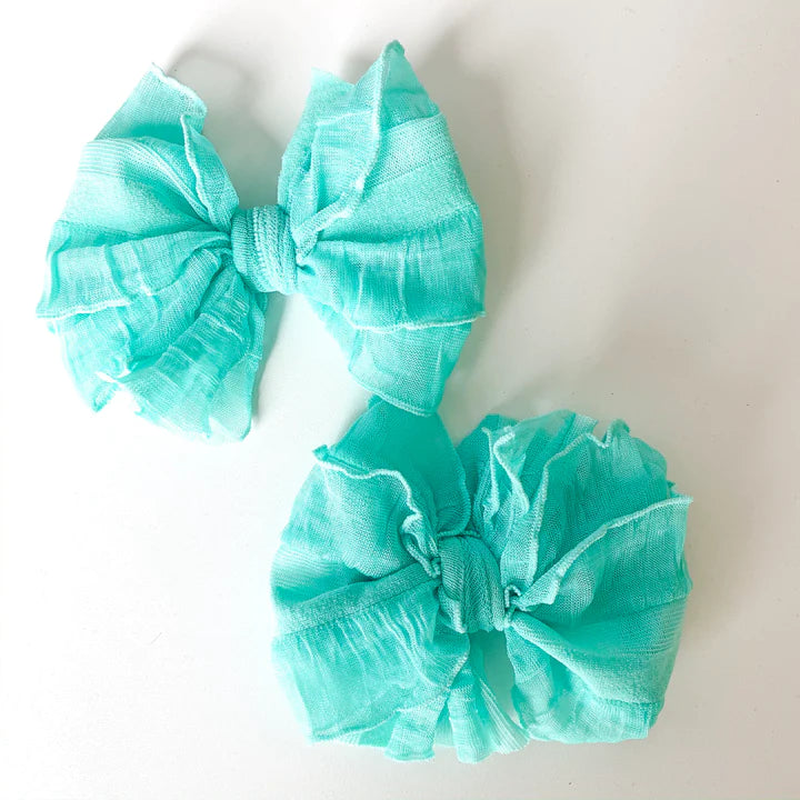 Ruffle Hair Clip Set