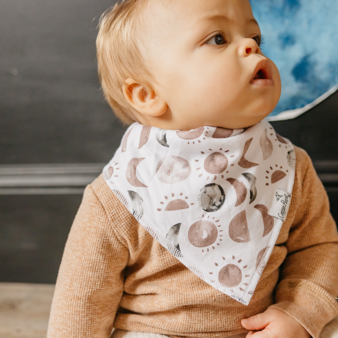 Copper Pearl Bandana Bibs / Neil