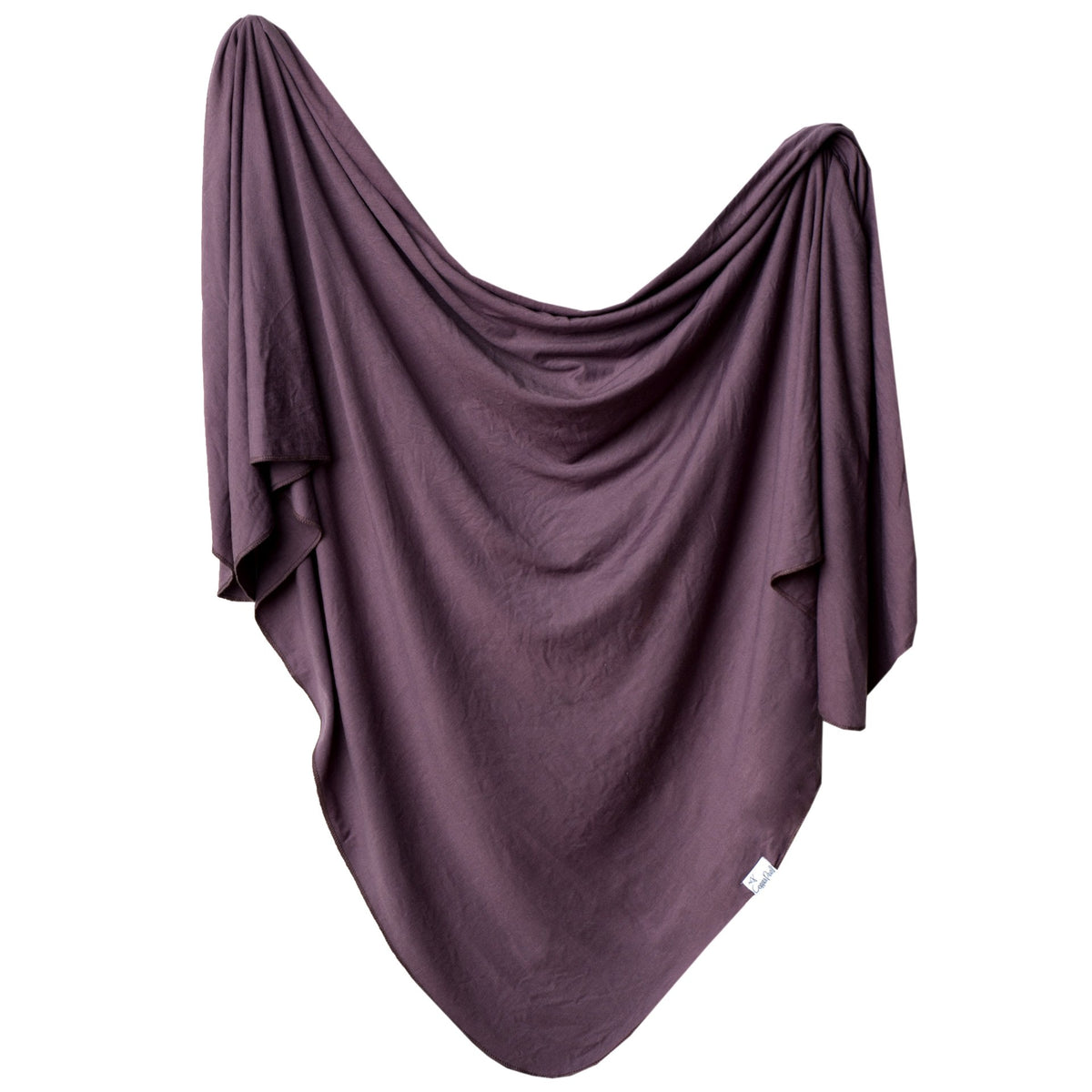 Copper Pearl Knit Swaddle Blanket / Plum