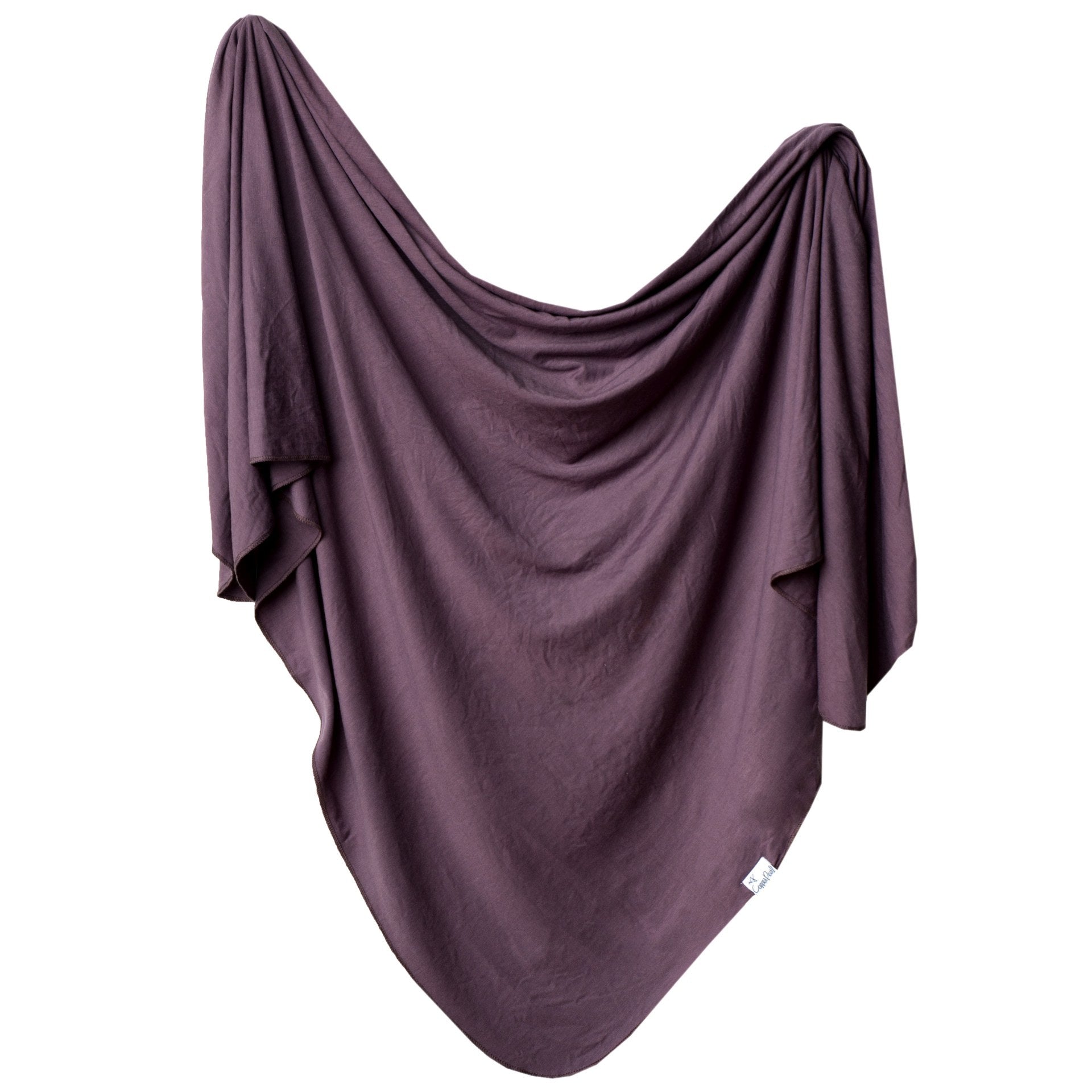 Copper Pearl Knit Swaddle Blanket / Plum