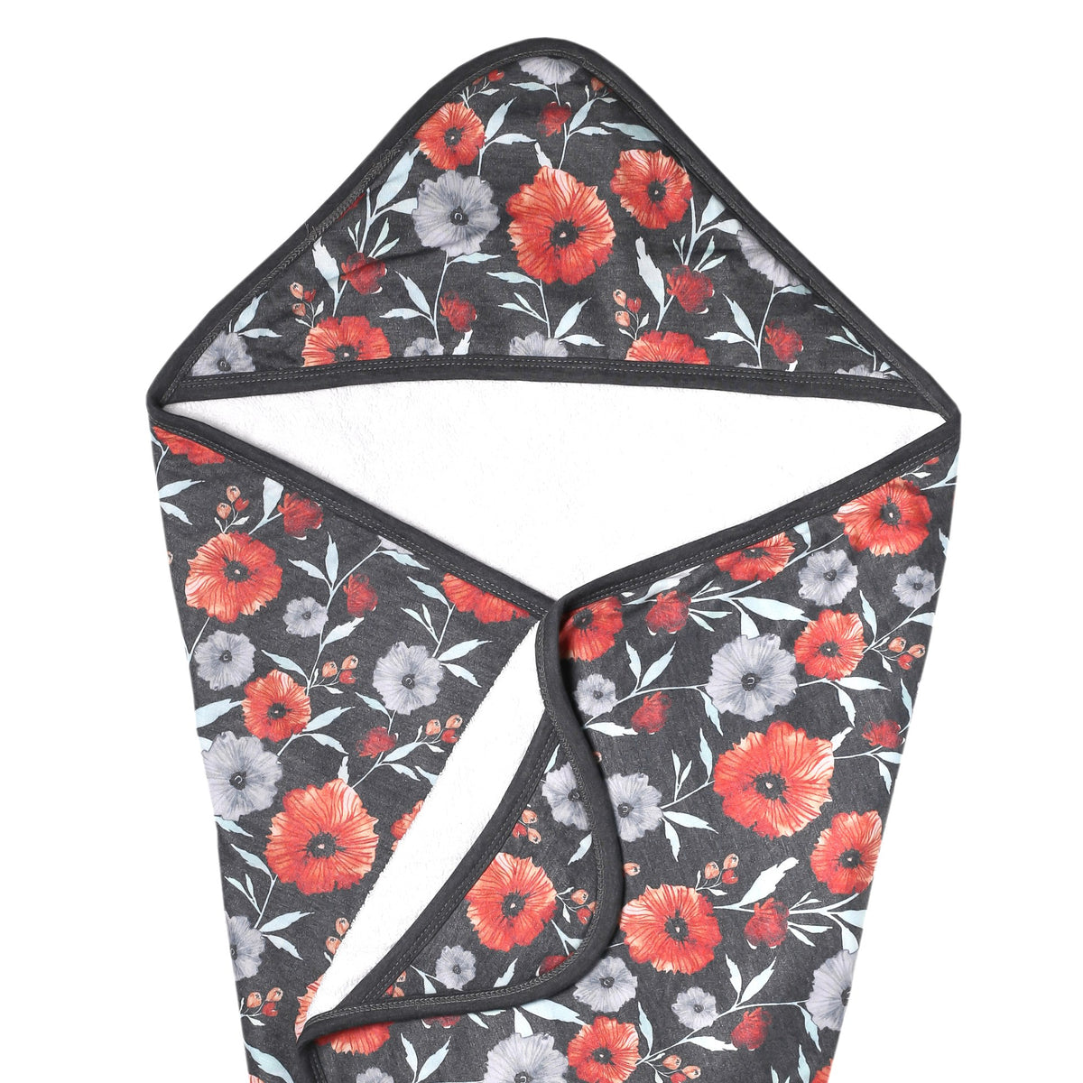 Copper Pearl Premium Knit Hooded Towel / Poppy