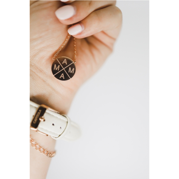 Mama X Necklace / Rose Gold