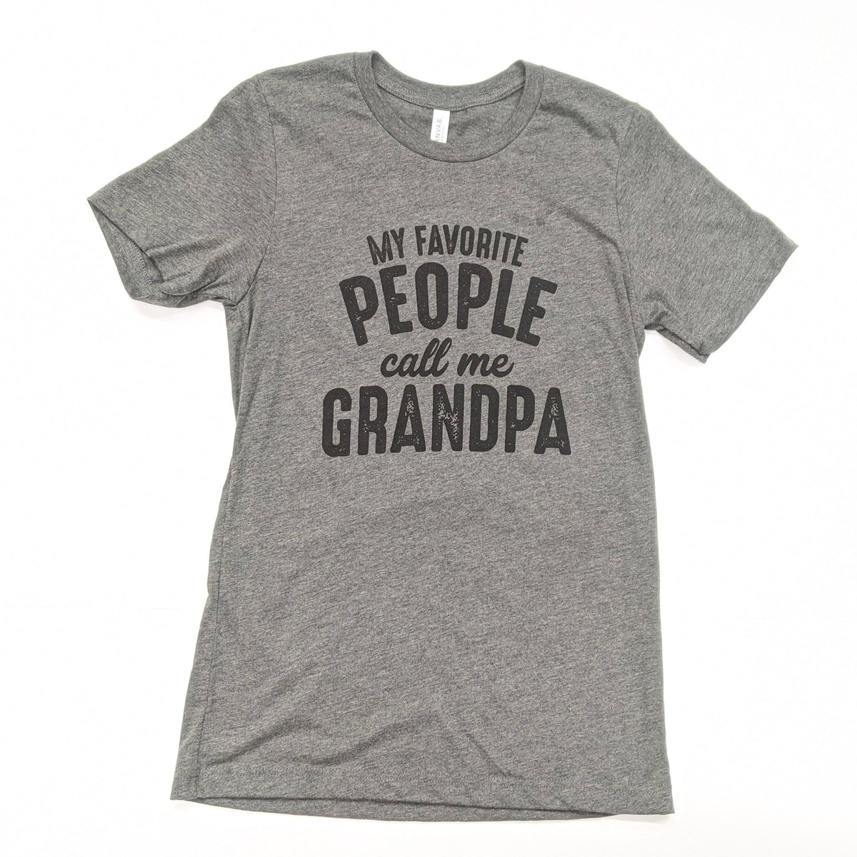 My Favorite People Call Me Grandpa Tee / Heather Gray***