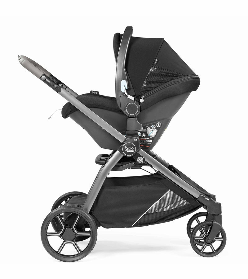 Agio by Peg Perego Z4 + Primo Viaggio 4-35 Lounge Reclining Infant Car Seat Travel System / Black Pearl