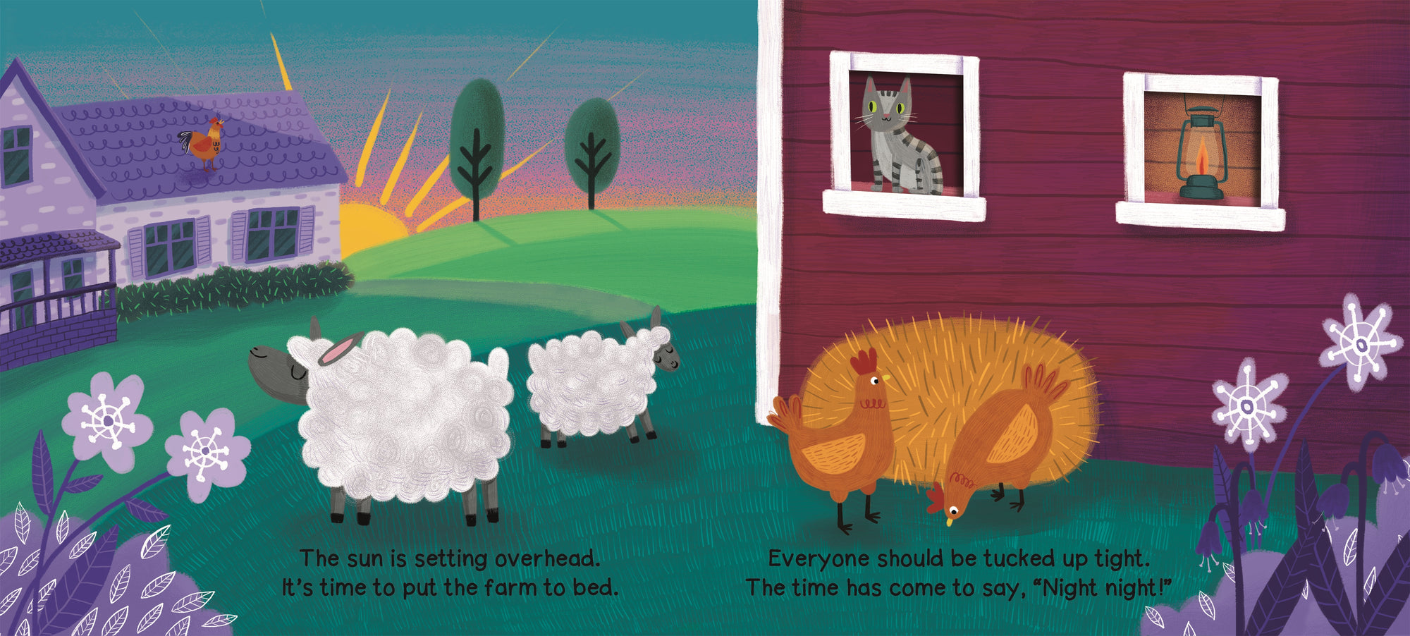 Night Night Farm Board Book