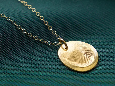 Precious Metal Prints Custom Fingerprint Pendant