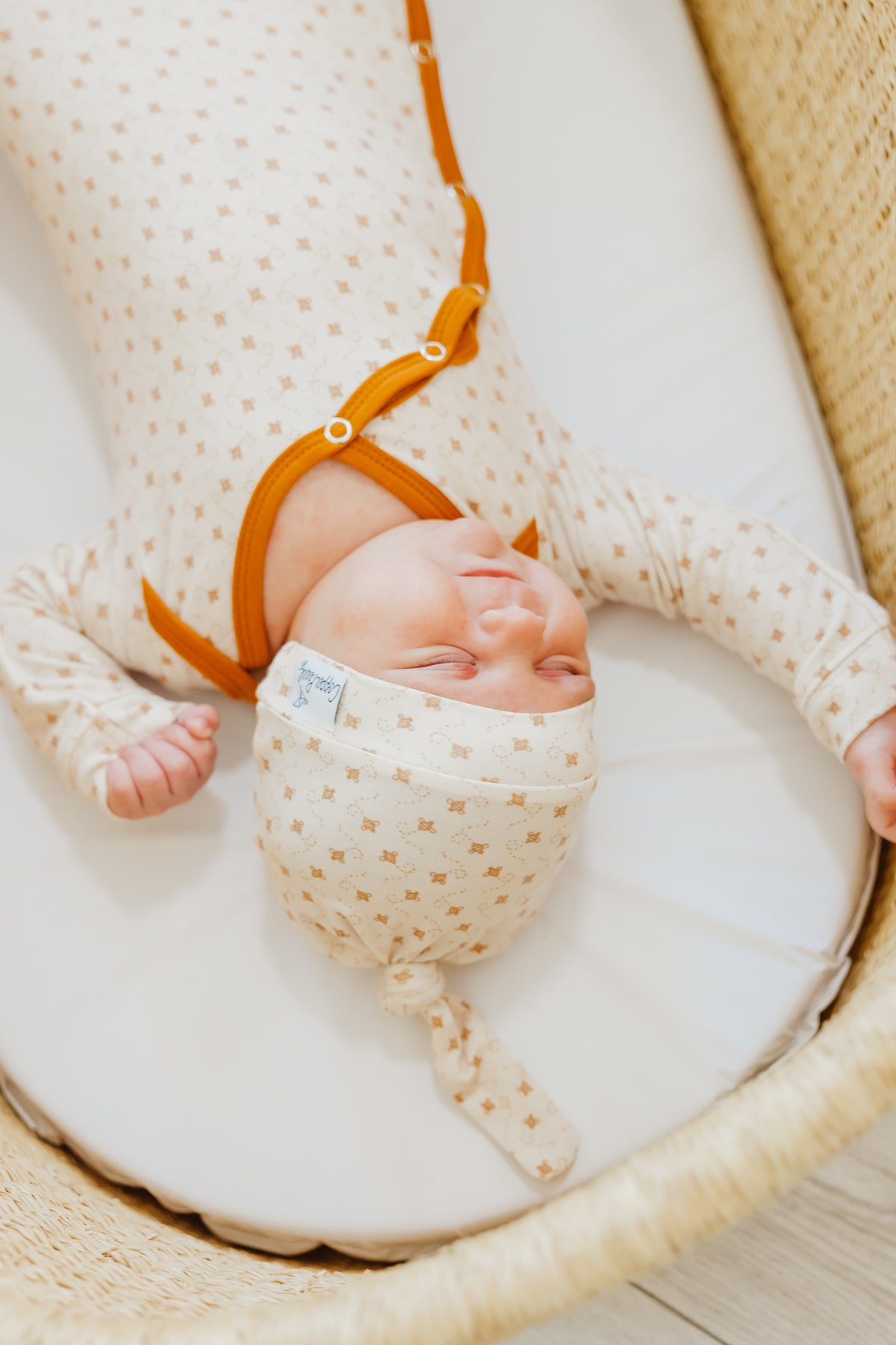 Copper Pearl Newborn Knotted Gown / Hunnie