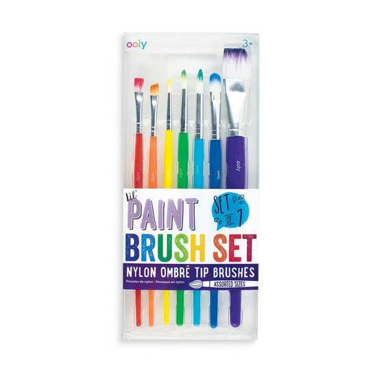 Ooly Lil' Paint Brush Set - Set of 7