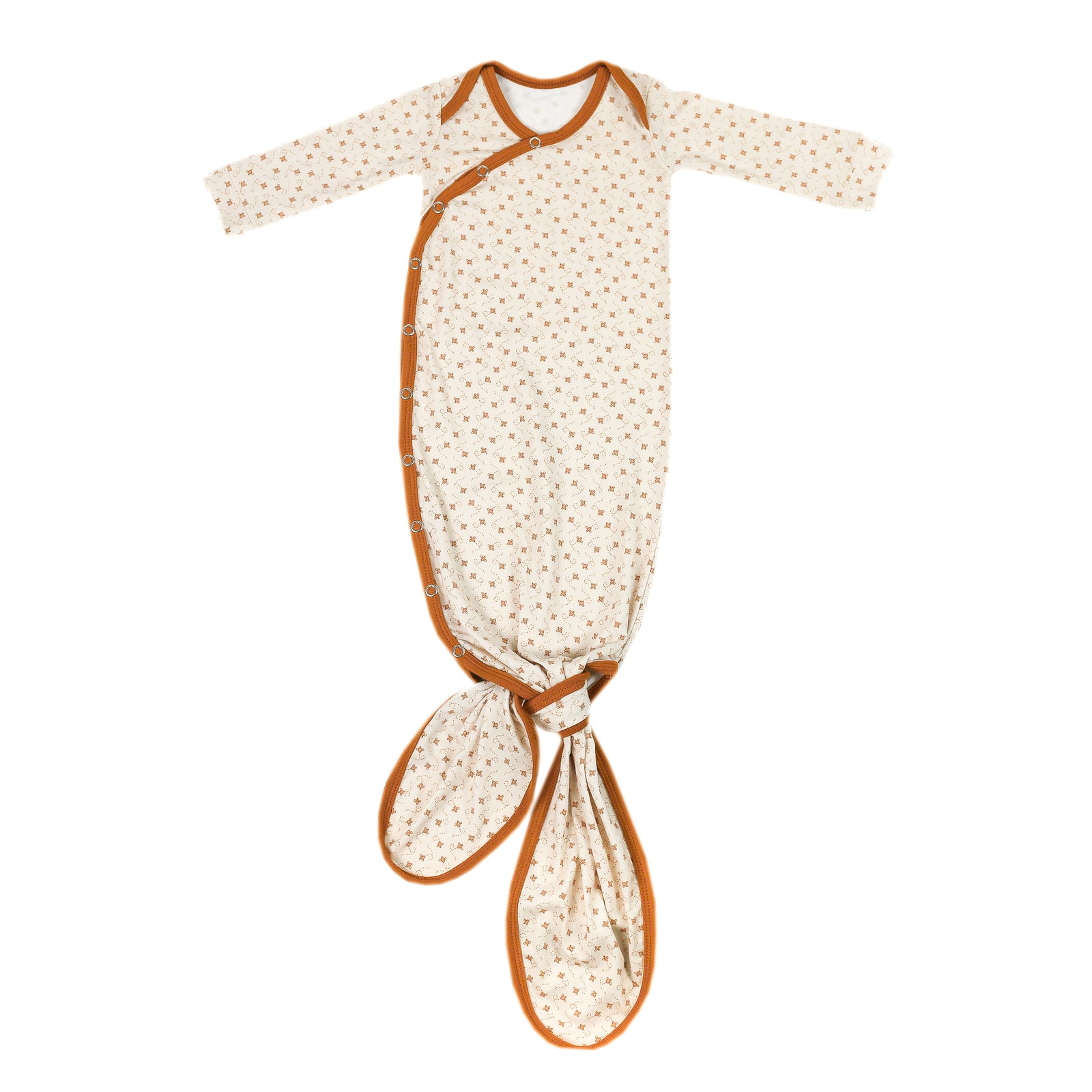 Copper Pearl Newborn Knotted Gown / Hunnie