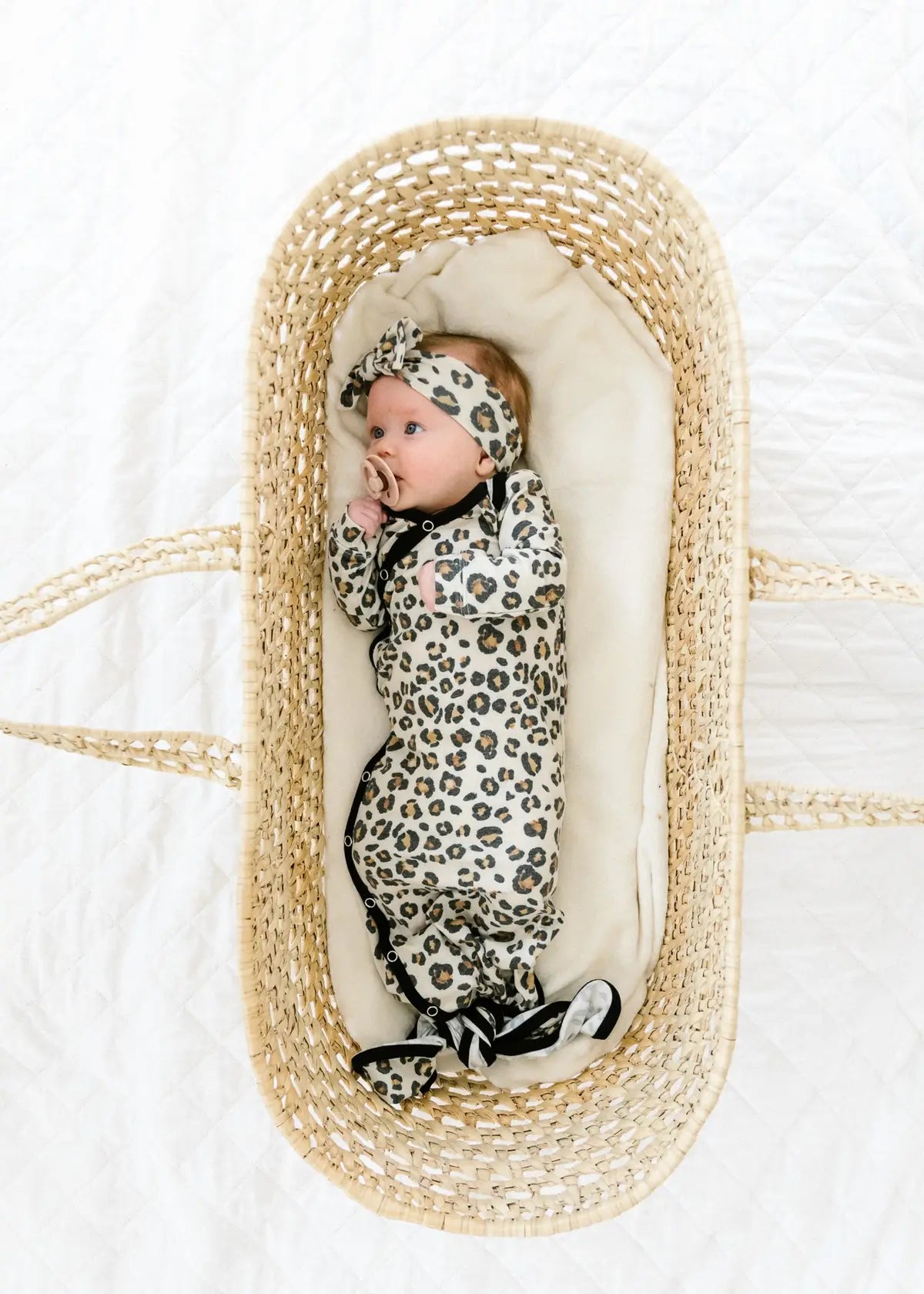 Copper Pearl Newborn Knotted Gown / Zara