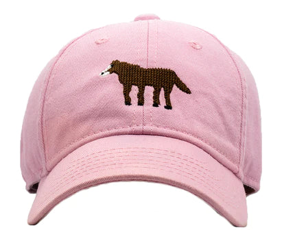 Kids Adjustable Baseball Hat / Horse - Light Pink (1-10 Years)