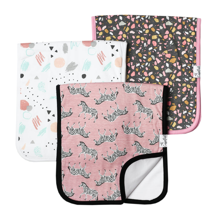 Copper Pearl Premium Burp Cloth Set / Zella