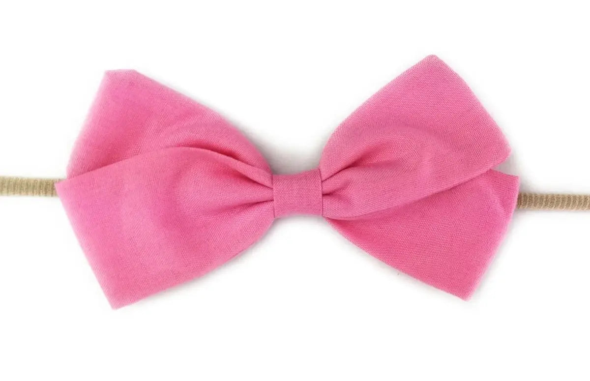 Baby Wisp Emma Bow Headband / Light Pink