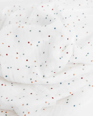 Little Unicorn Cotton Muslin Swaddle / Dots