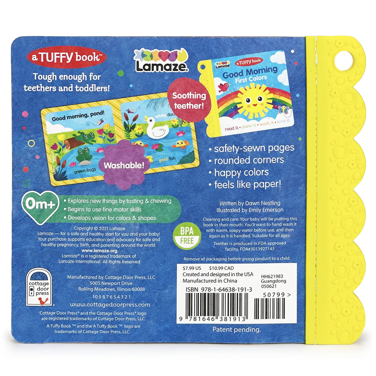 Lamaze Tuffy Chew-Proof Book: Good Morning First Colors