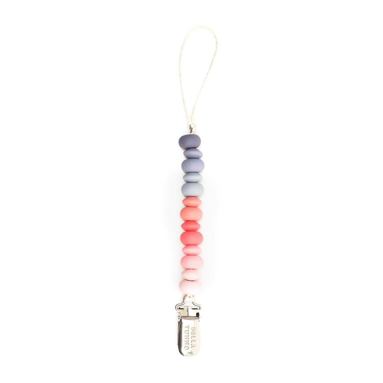Bella Tunno Silicone Pacifier Clip / Pinks Multi