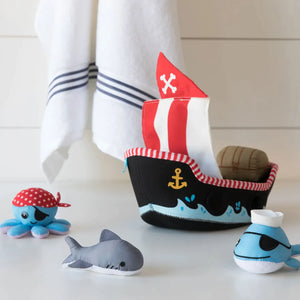 Pirate Ship Floating Fill-n-Spill Bath Time Play Toy