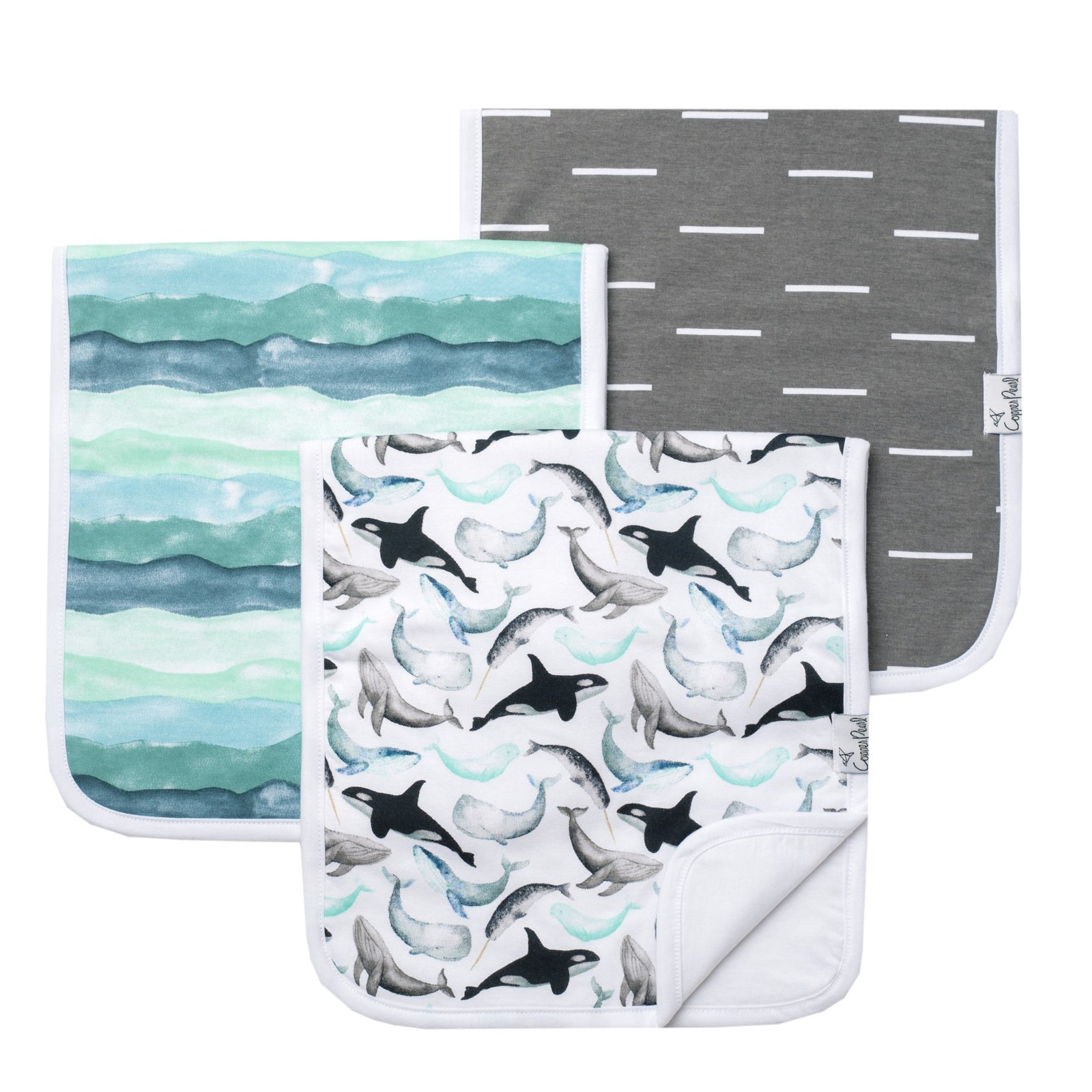 Copper Pearl Premium Burp Cloth Set / Kai