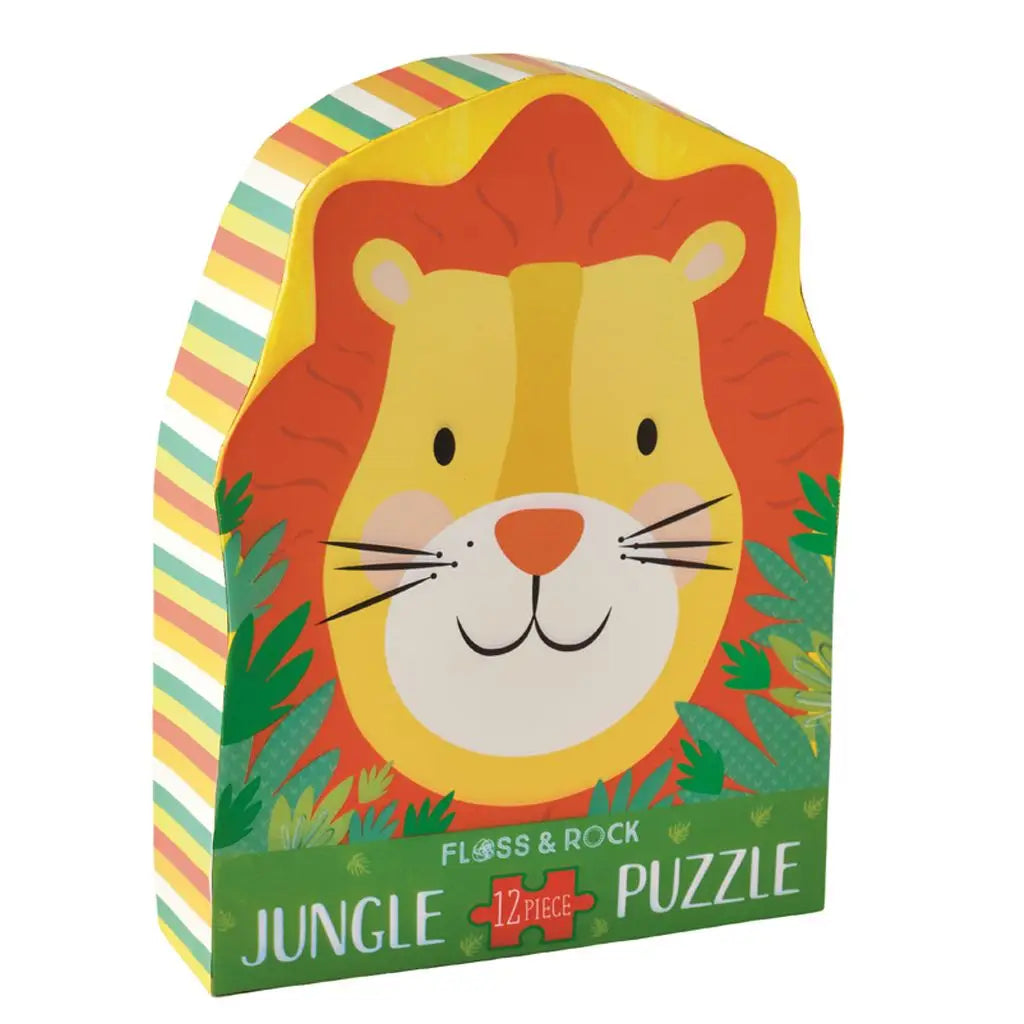 Floss & Rock Shaped Jigsaw Lion Puzzle - 12 Piece