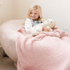 Saranoni Ribbed Bamboni Blanket / Rose Dust - Toddler (40"x60")
