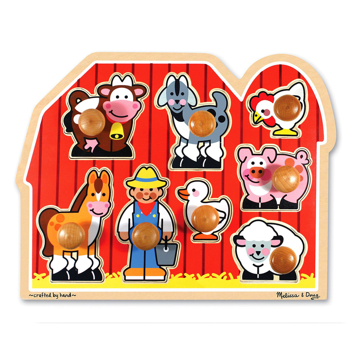 Melissa & Doug Large Farm Jumbo Knob Puzzle