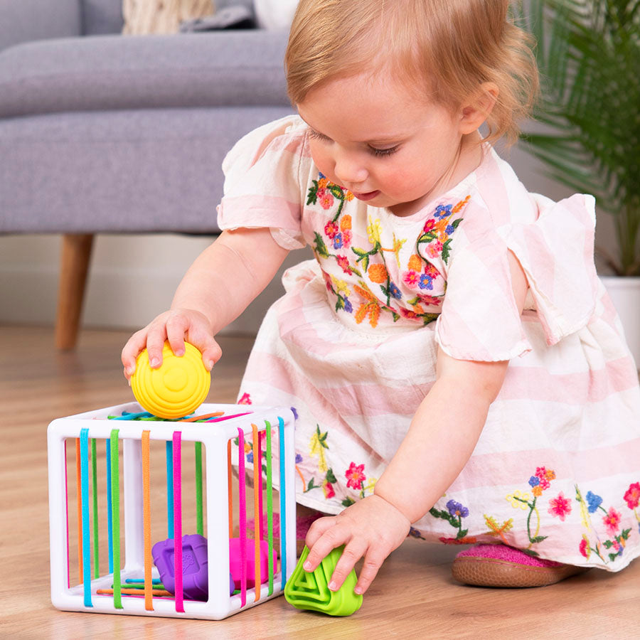 Fat Brain Toys InnyBin Sensory Shape Sorting Box