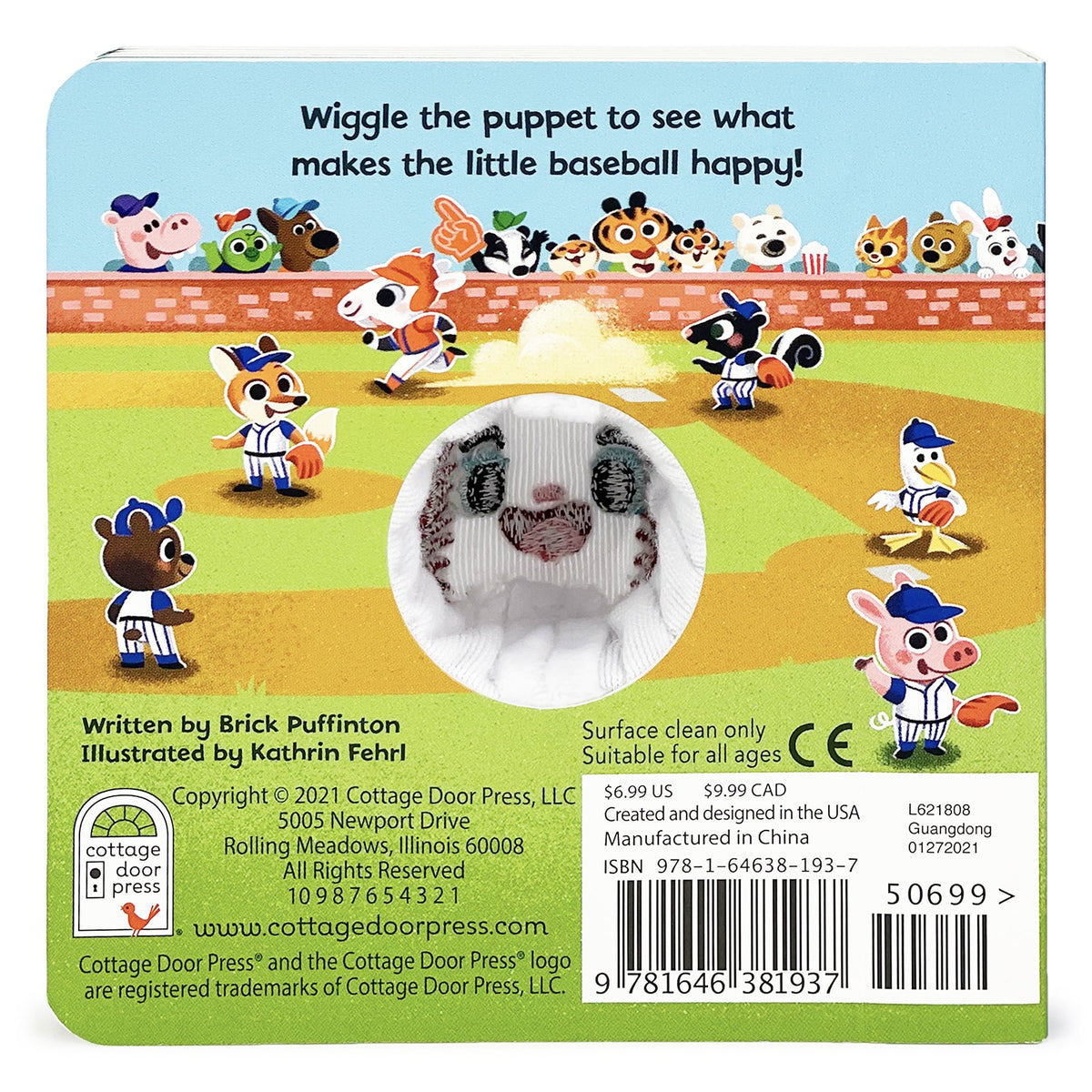 Baseball Finger Puppet Board Book