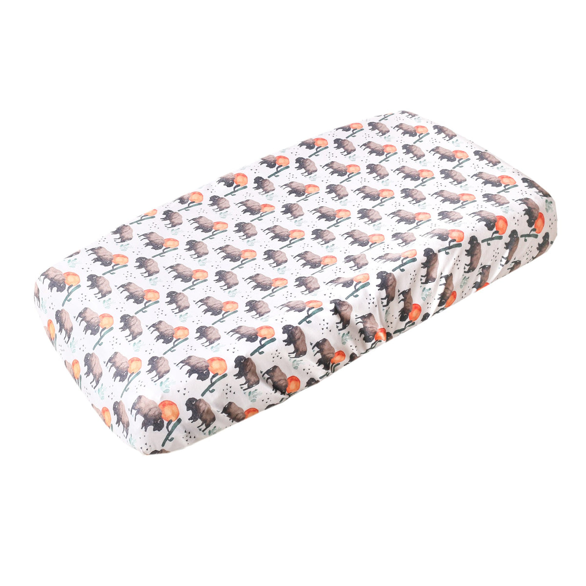 Copper Pearl Premium Knit Diaper Changing Pad Cover / Bison